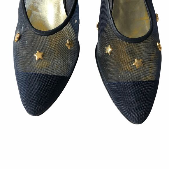 Walter Steiger Star Pump Navy Sheer 9.5AA Handmade - Picture 9 of 14